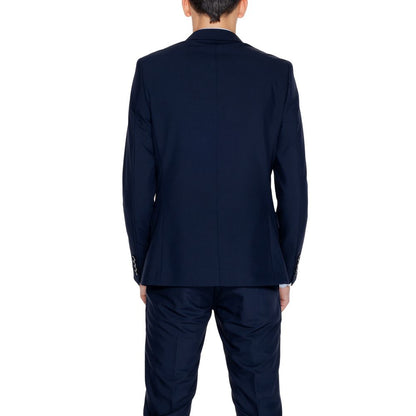 Antony Morato Blue Polyester Blazer