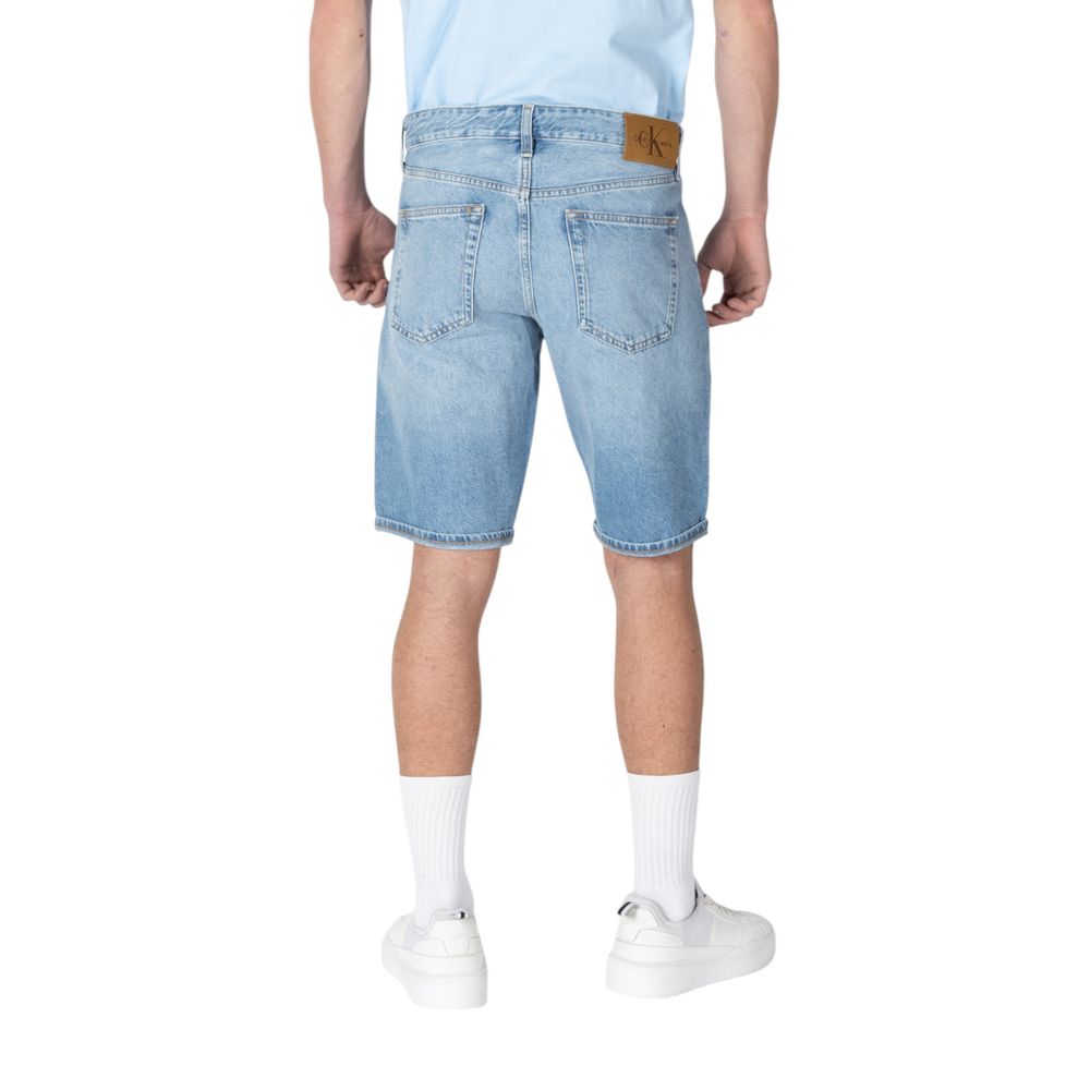 Calvin Klein Jeans Blue Cotton Bermuda Shorts