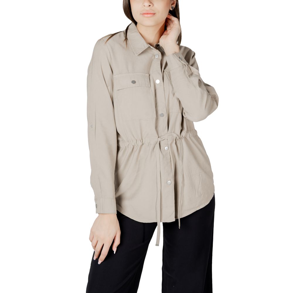 Only Beige Viscose Blouse