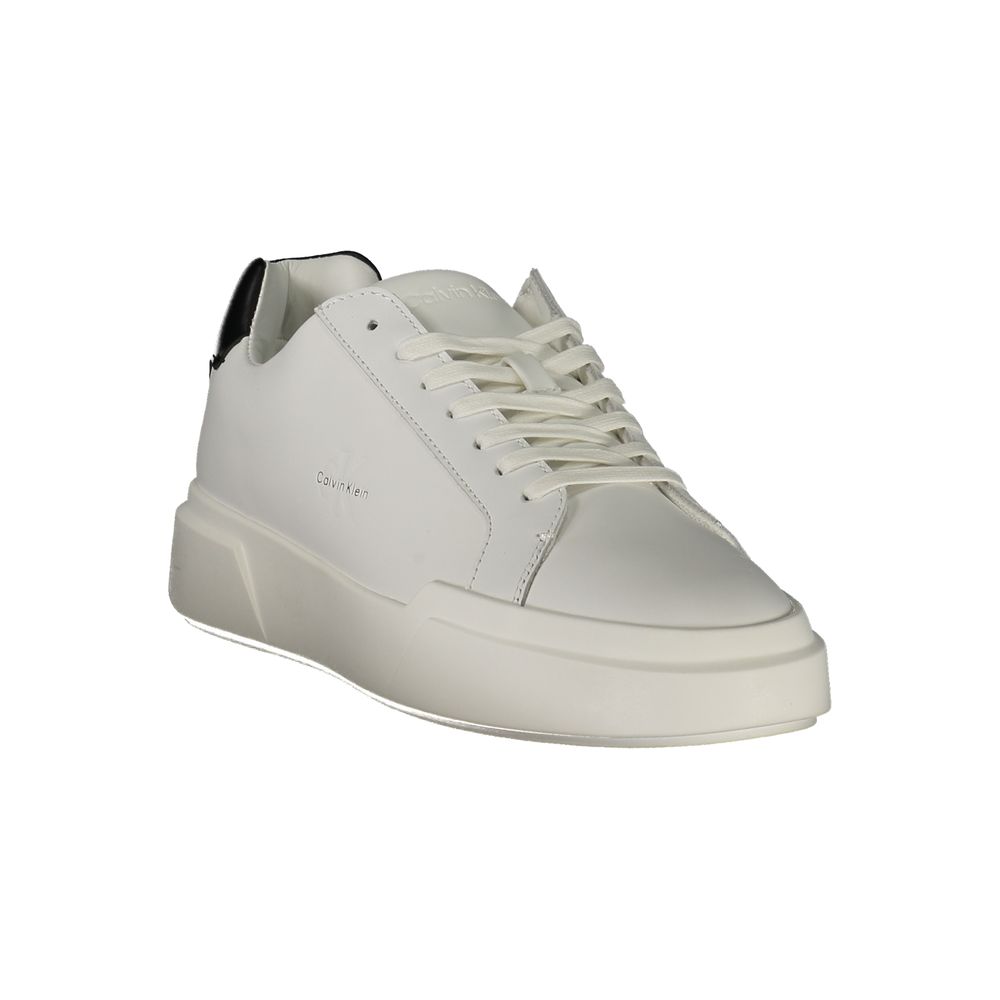 Calvin Klein White Leather Men Sneaker