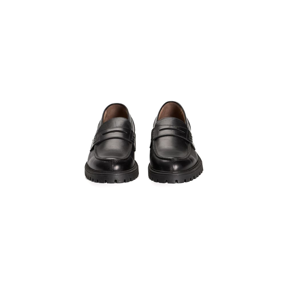 Roberto Pepe Luxury Black Calfskin Loafer