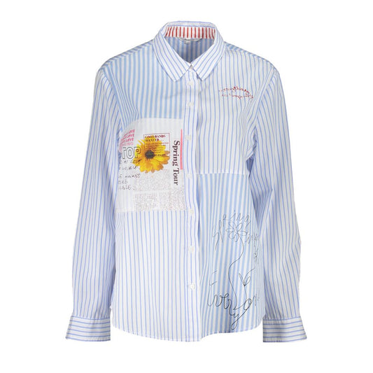 Desigual Azzurro Viscose Women Shirt