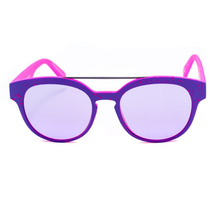 Italia Independent Bicolor Acetate Sunglasses in purple and pink, featuring 50/18/140mm frame dimensions.