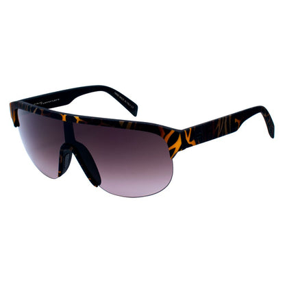 Italia Independent Multicolor Acetate Sunglasses with orange, brown, and black acetate frame, size 135/0/140 mm, Category 3
