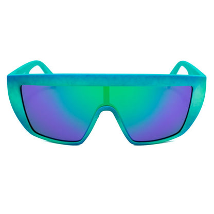 Italia Independent Bicolor Acetate Sunglasses with green-blue frame and category 3 lenses measuring 122/0/140 mm for men.