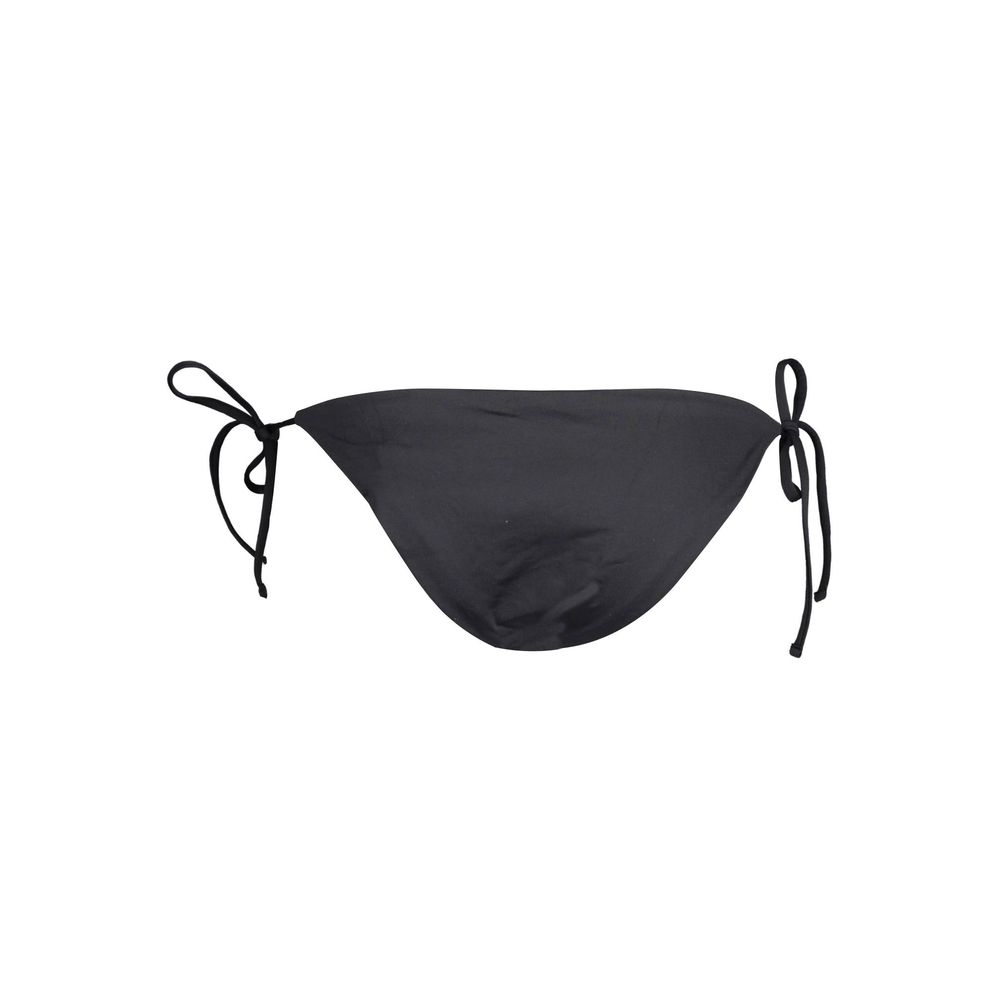 Karl Lagerfeld Black Elastane Swimwear swimming brief with lace closure and logo
