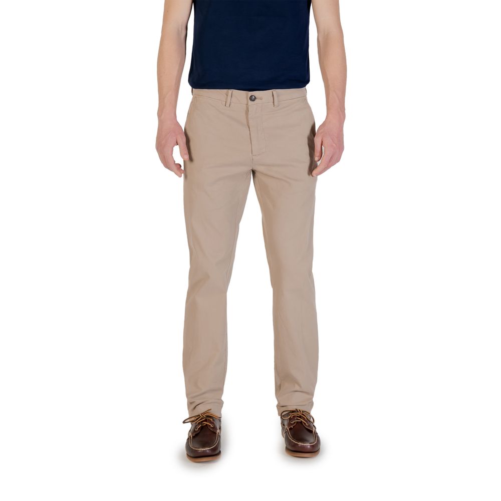 Borghese Beige Cotton Skinny Pants