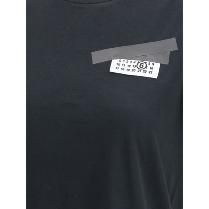 MM6 Black Cotton T-Shirt