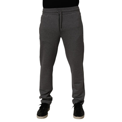 Dolce & Gabbana Gray Cotton Jogger Sweatpants Trouser Pants
