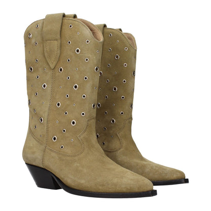 Isabel Marant Beige Leather Ankle Boots