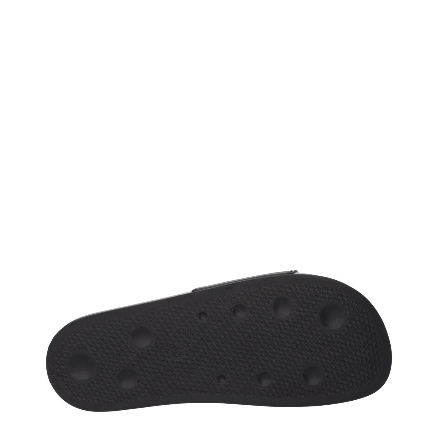 Palm Angels Black Cotton Slippers