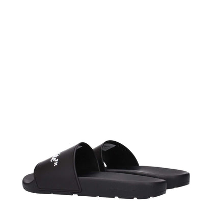 Off-White Black Cotton Slippers 1728,75667636384,Black,EU39/US6,EU40/US7,EU41/US8,EU46/US13,Men,New with tags,Off-White,Sandals - Shoes,Shoes,Slippers - Sandals - Shoes