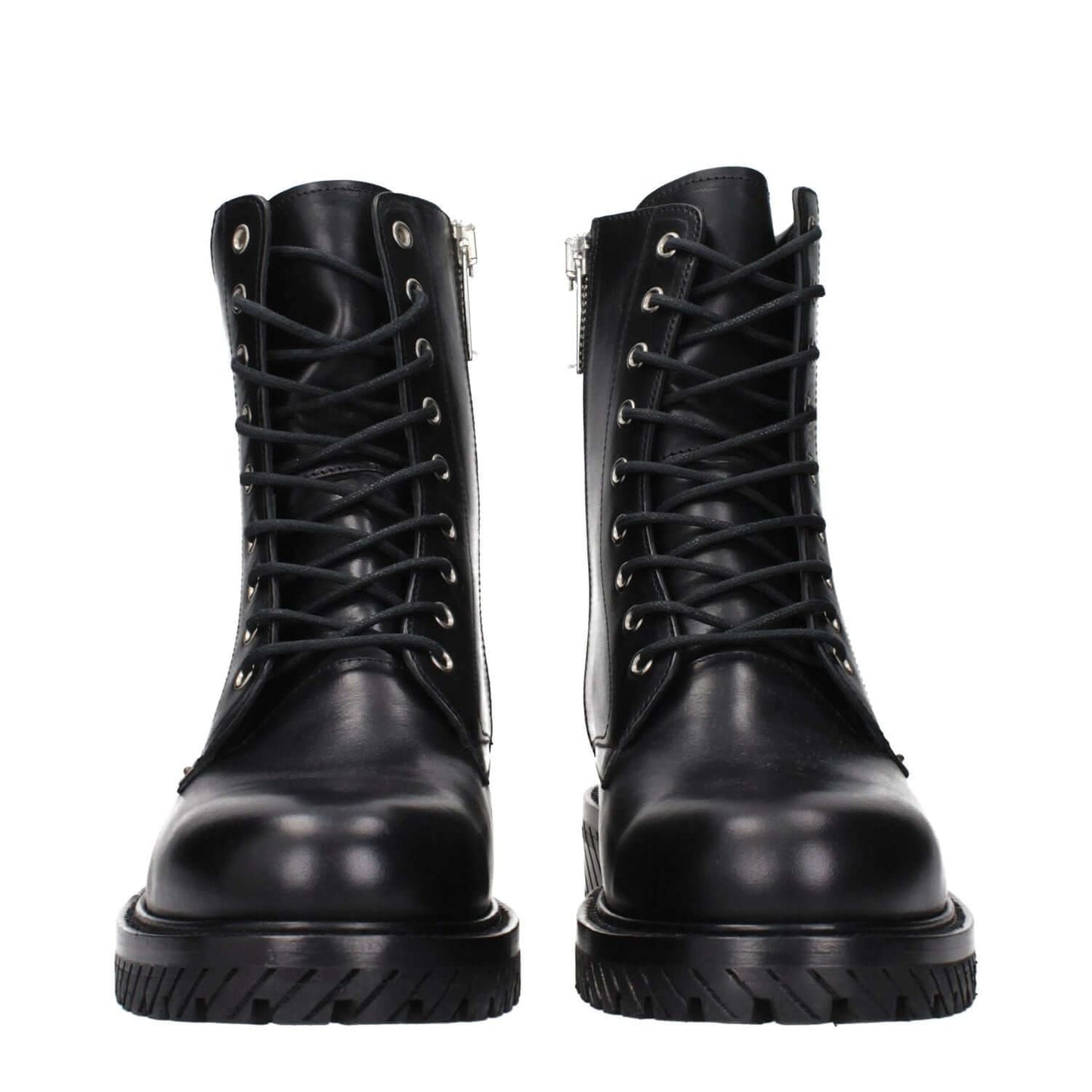 Off-White Black Leather Ankle Boots 1728,75667636384,Ankle - Boots - Shoes,Black,Boots - Shoes,EU42/US9,EU43/US10,EU44/US11,Men,New with tags,Off-White,Shoes