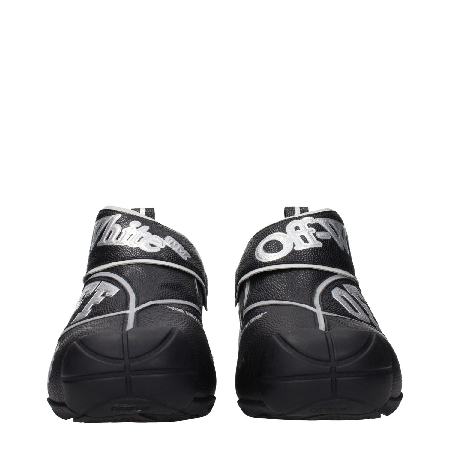 Off-White Black Leather High Top Sneakers