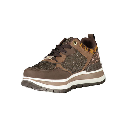Laura Biagiotti Brown Polyester Sneaker