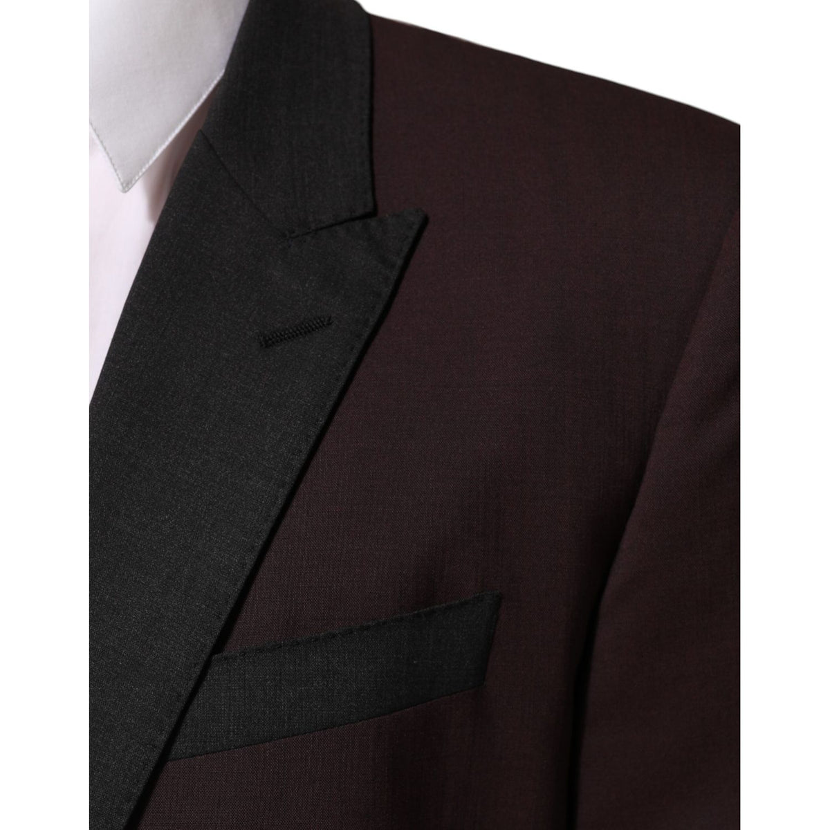 Dolce & Gabbana Maroon Wool 2 Buttons Suit Jacket Blazer