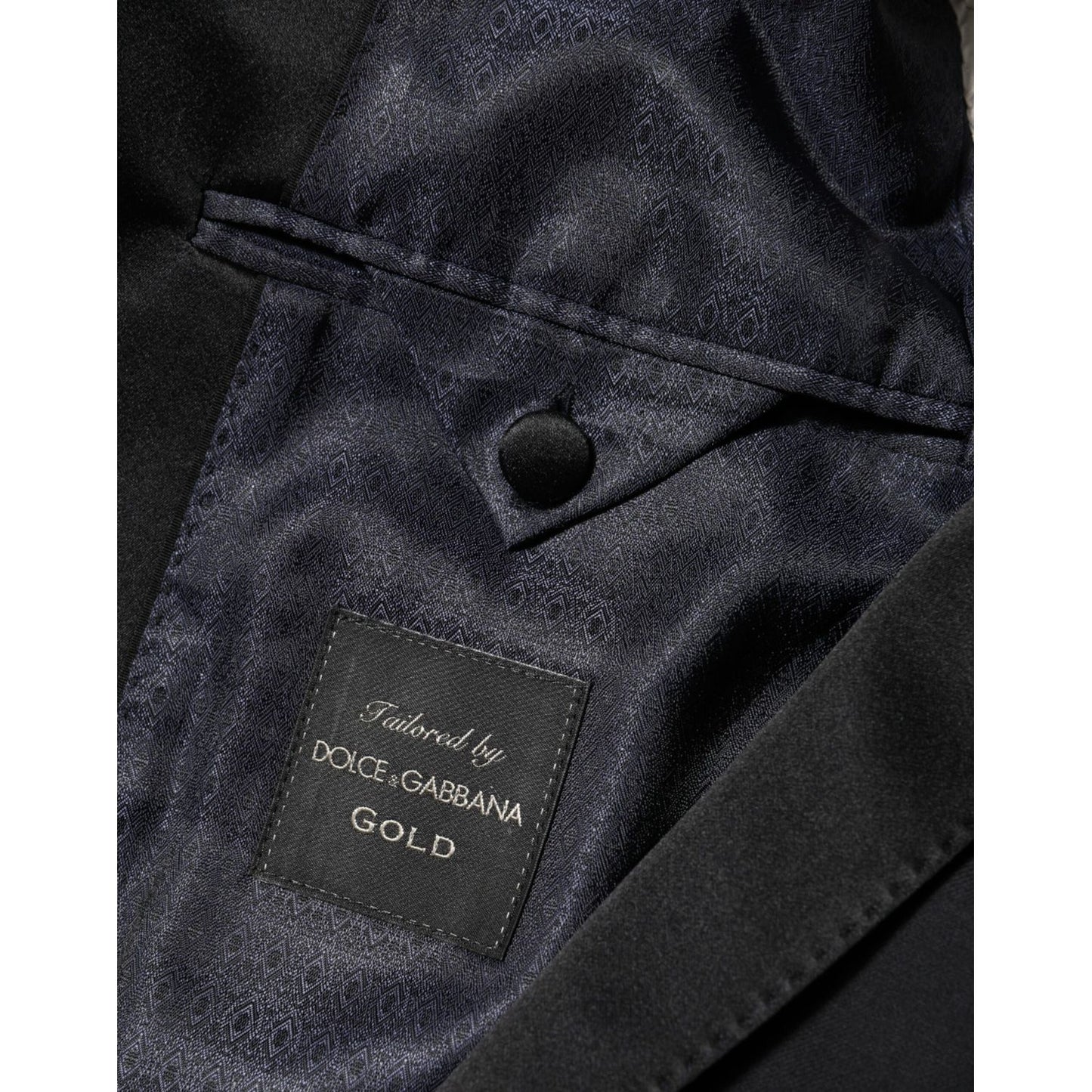 Dolce & Gabbana Black GOLD 1 Button Suit Jacket Men Blazer