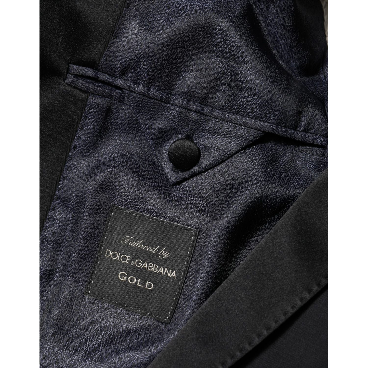 Dolce & Gabbana Black GOLD 1 Button Suit Jacket Men Blazer