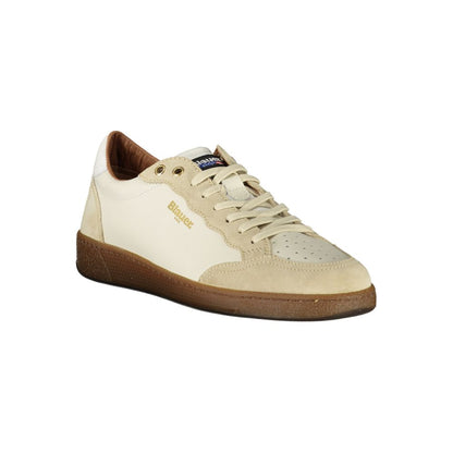Blauer White Leather Men Sneaker 1728,67403481248,Athletic - Sneakers - Shoes,Blauer,EU40/US7,EU41/US8,EU42/US9,EU43/US10,EU44/US11,EU45/US12,EU46,Men,New with tags,Shoes,Sneakers - Shoes,White
