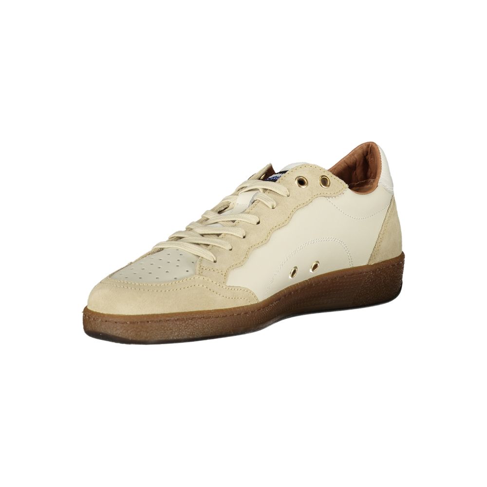 Blauer White Leather Men Sneaker 1728,67403481248,Athletic - Sneakers - Shoes,Blauer,EU40/US7,EU41/US8,EU42/US9,EU43/US10,EU44/US11,EU45/US12,EU46,Men,New with tags,Shoes,Sneakers - Shoes,White