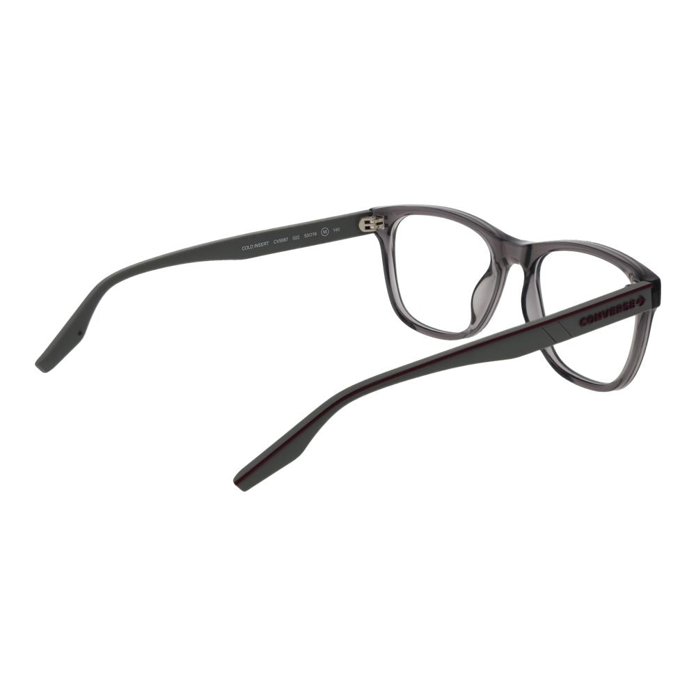 Converse Gray Acetate Glasses (Frames) featuring full-rim square design with 53-18-145 size and grey acetate frame.