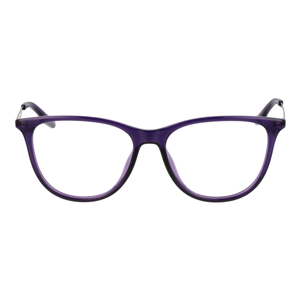 Converse Purple Metal Glasses (Frames) for women, full-rim cat eye style, 53-15-140, demo lenses, metal frame with purple color.