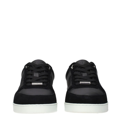 Jimmy Choo Black Leather Low Top Sneakers