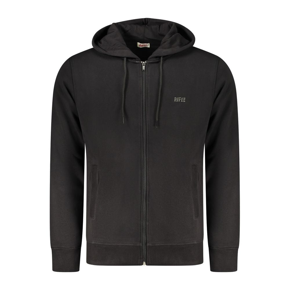 Rifle Black Cotton Sweatshirt