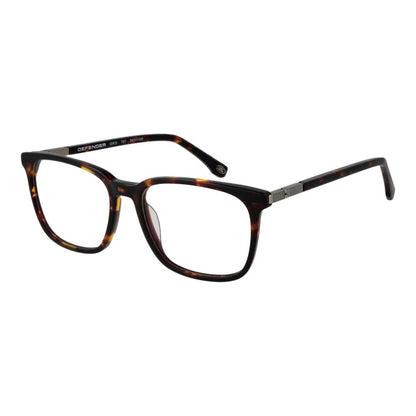Land Rover Brown Acetate Glasses (Frames) with square full-rim design, suitable for men. Brown acetate material, spring hinge, branded case included.