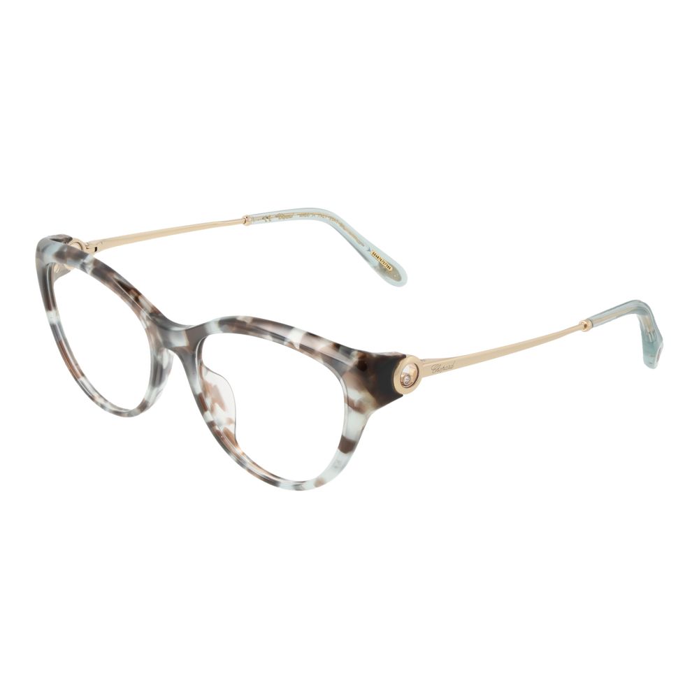 Tortoiseshell cat eye glasses with golden temples and patterned frame featuring a stylish, modern full rim design.