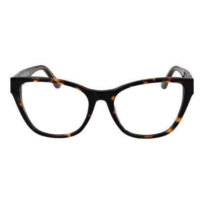 Guess Brown Acetate Glasses (Frames) for women with full-rim cat eye style and spring hinge, made from acetate with demo lenses.