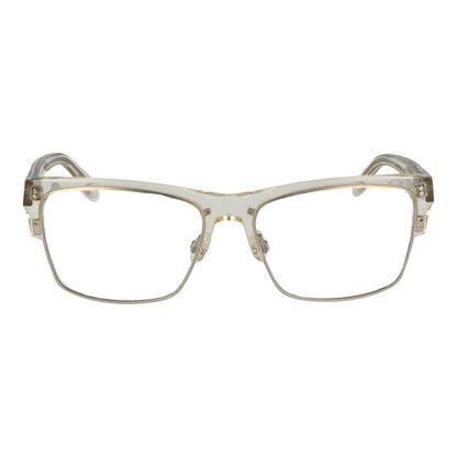 Spy Transparent Plastic Glasses (Frames) - unisex rectangle full-rim style with transparent color, spring hinge, size 57-18-145.