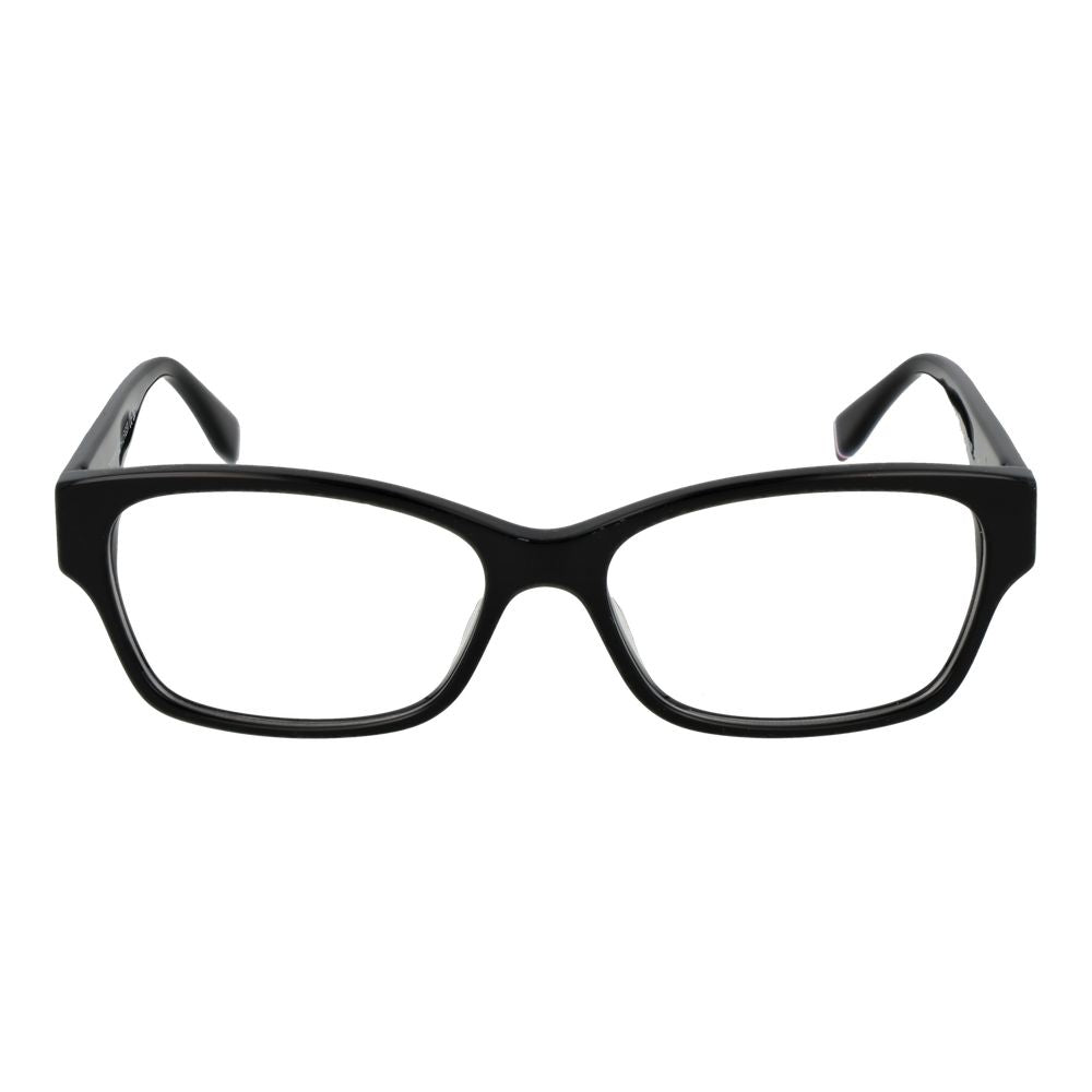 Tommy Hilfiger Black Acetate Glasses (Frames), women's full-rim rectangular eyeglasses with black acetate frame.