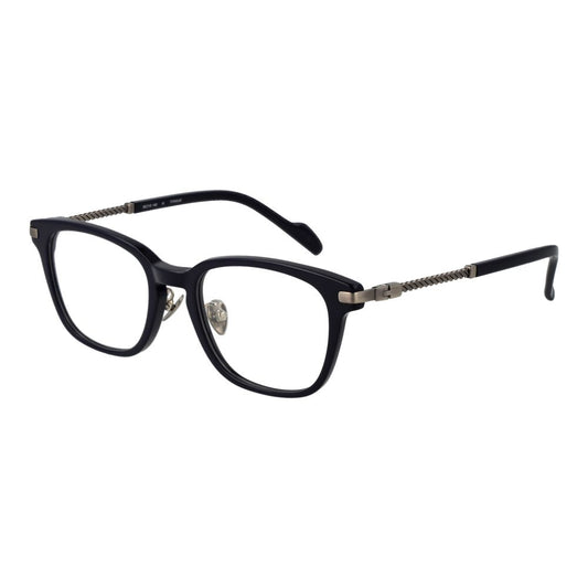 Yohji Yamamoto Blue Metal & Plastic Glasses (Frames), unisex full-rim rectangle style, blue frame, demo lenses, size 50-19-140.