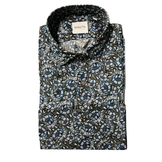 Bagutta Multicolor Cotton Men's Shirt Bagutta