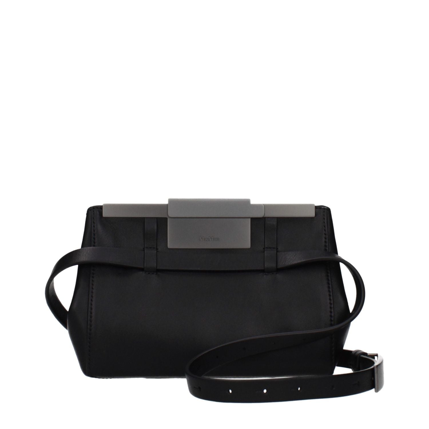 Max Mara Black Leather Crossbody Bag