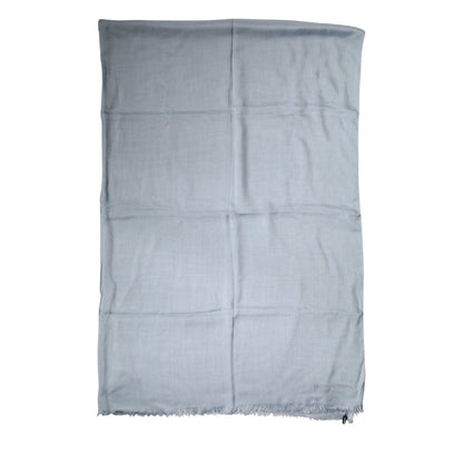 Dolce & Gabbana Light Blue Cashmere Knitted Shawl