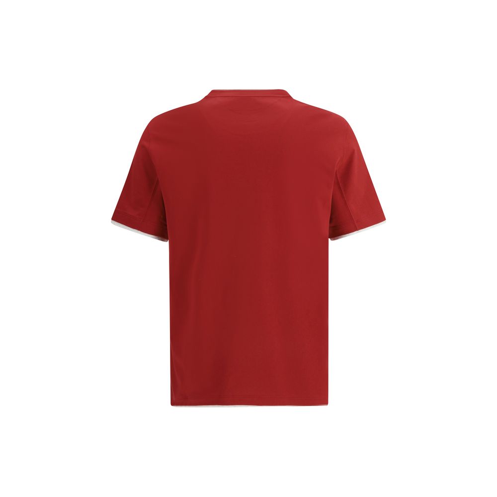 Brunello Cucinelli Multicolor Cotton T-Shirt