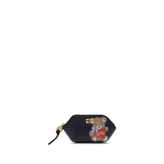 Ganni Black Recycled Leather Wallet 1728,72470364320,Accessories,Black,Ganni,New with tags,Wallets - Accessories,Wallets - Wallets - Accessories,Women