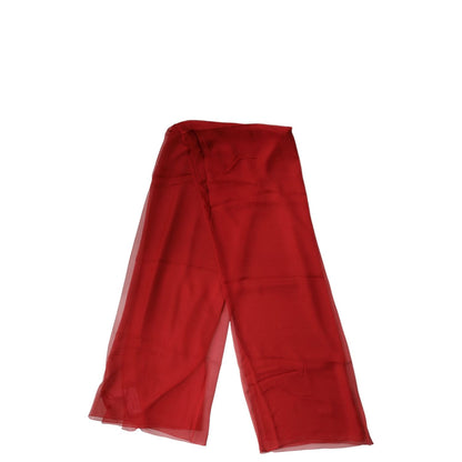Dolce & Gabbana Red Stole Silk Neck Wrap Shawl Men Scarf