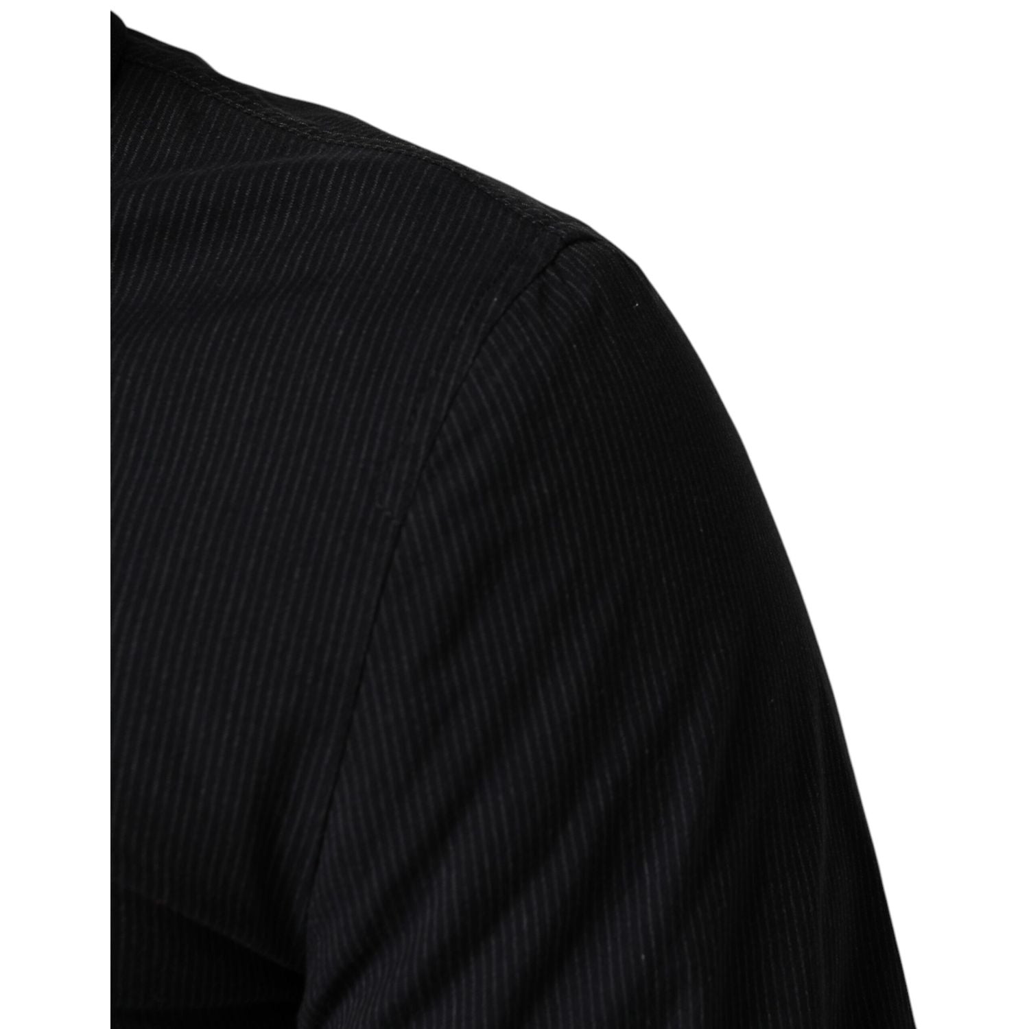 Dolce & Gabbana Dark Blue Cotton Full Zip Bomber Men Jacket