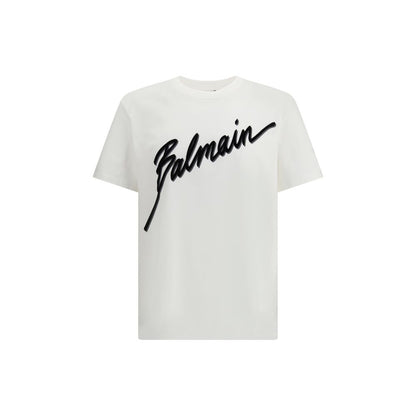 Balmain White Cotton T-Shirt 1728,72470364320,Balmain,Clothing,L,M,Men,New with tags,S,T-Shirts - Clothing,White,XL
