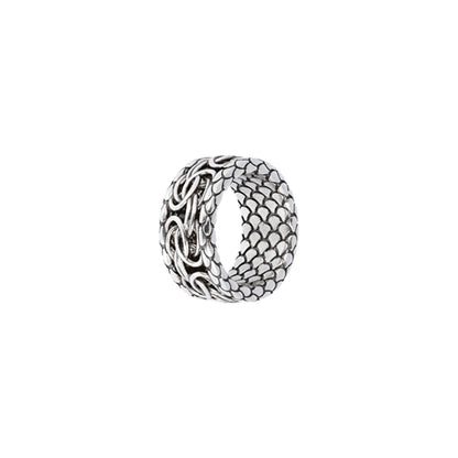 ALBERT M. JEWELS JEWELRY Mod. WSOX00396.S-28 silver ring with intricate design