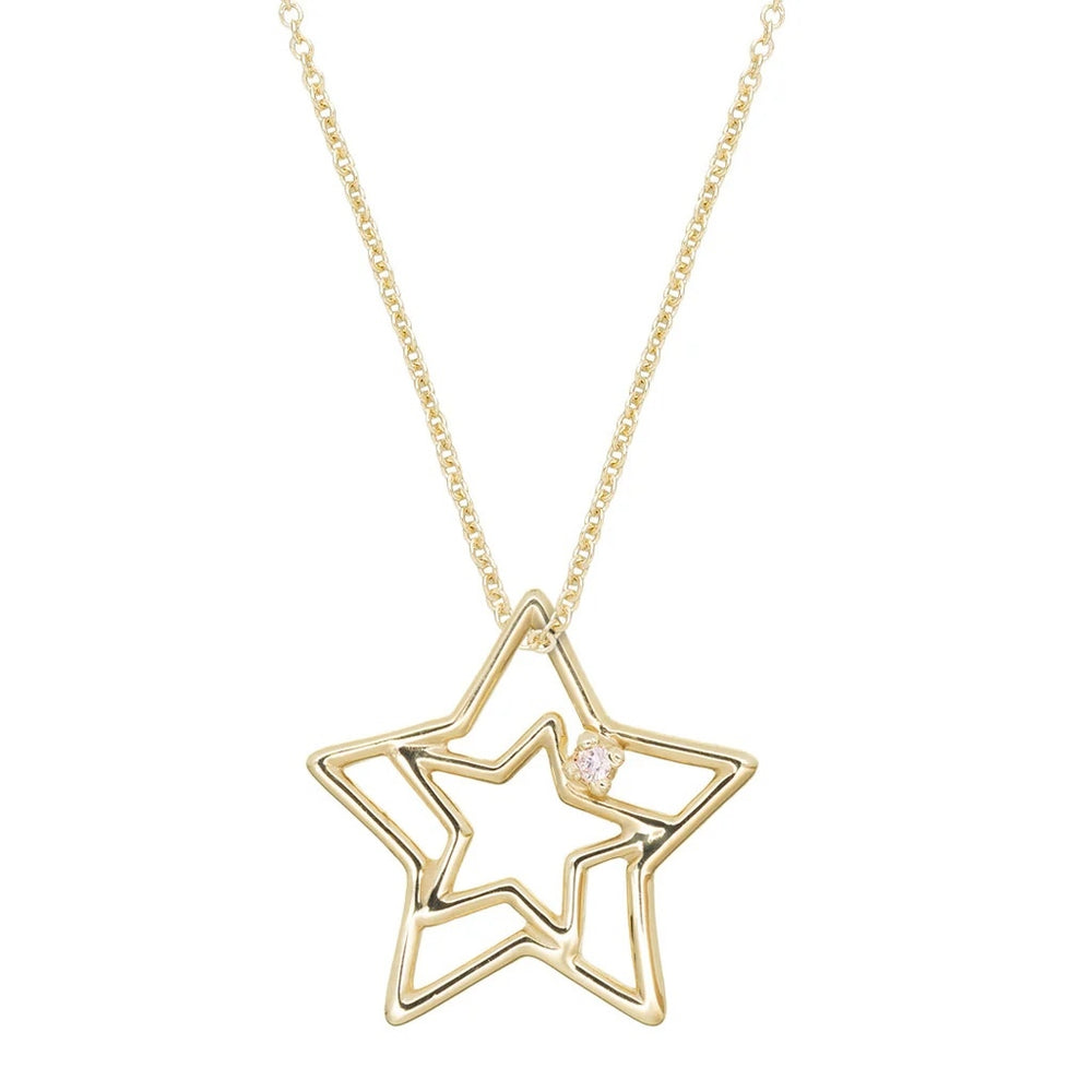 ALIITA COLLANE MOD. NRPU39001AYG09K gold star pendant necklace