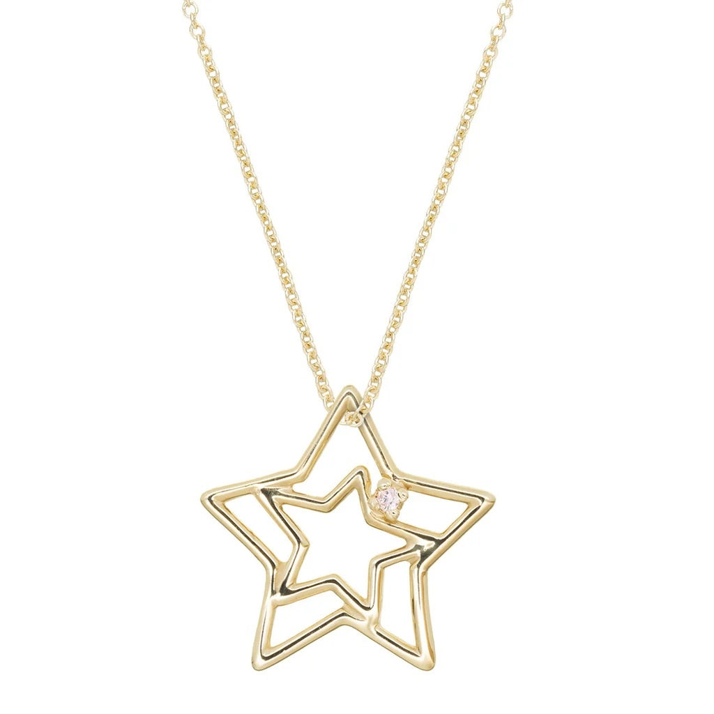 ALIITA COLLANE MOD. NRPU39001AYG09K gold star pendant necklace