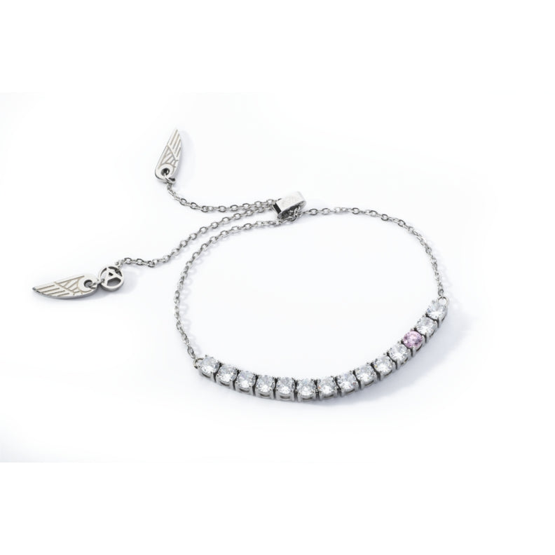 AN JEWELS JEWELRY Mod. AL.BLOY1SC elegant bracelet with crystal accents and wing charm