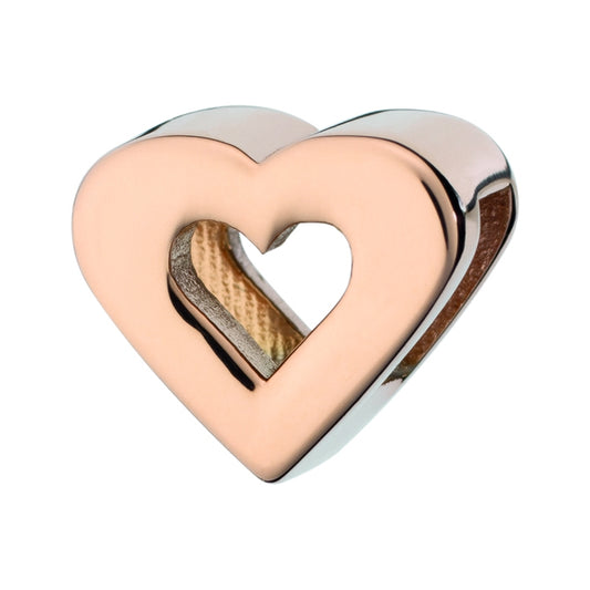 Heart-shaped accessory from AN JEWELS JEWELRY Mod. AL.DLI02RG in rose and silver tones.