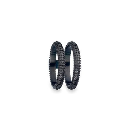AN JEWELS JEWELRY Mod. AR.R2NS02BK-9 black textured rings