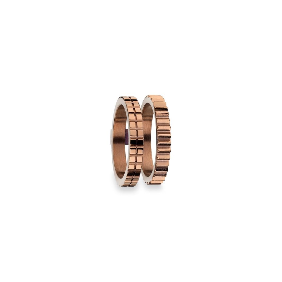 AN JEWELS JEWELRY Mod. AR.R2NS03SBR-9 rose gold rings set