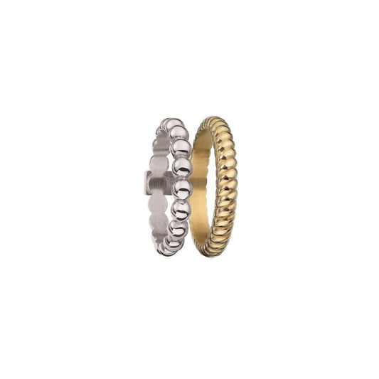 AN JEWELS JEWELRY Mod. AR.R2NS04SY-9 featuring two-tone rings in silver and gold